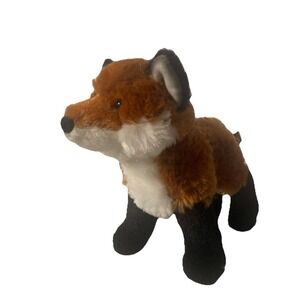 Douglas Fox Plush Bushy Orange Realistic Animal Toy Learning 1738 - 10"